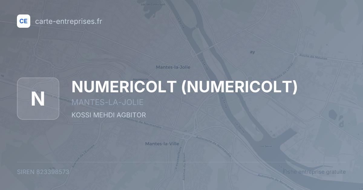NUMERICOLT — 823398573 — fiche entreprise