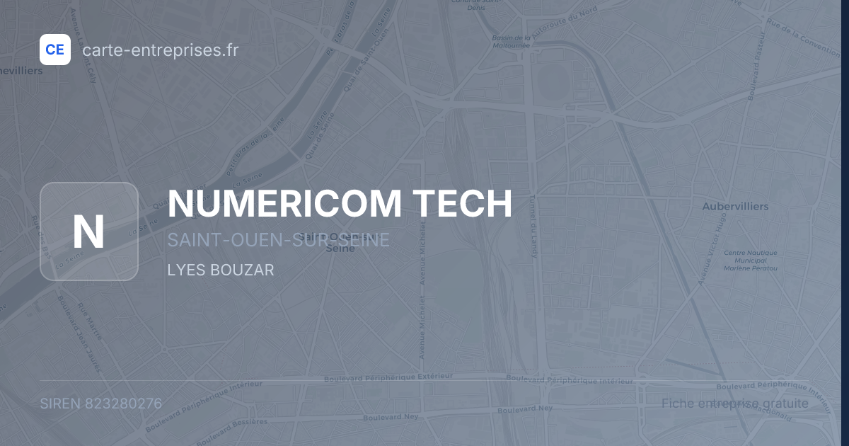 NUMERICOM TECH — 823280276 — fiche entreprise