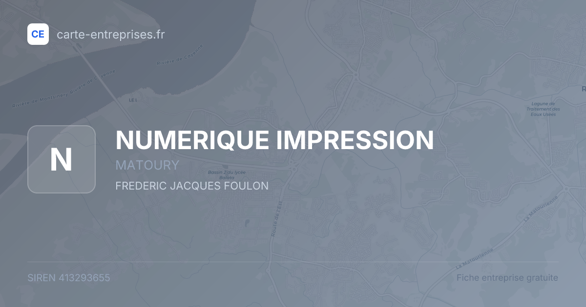 NUMERIQUE IMPRESSION — 413293655 — fiche entreprise