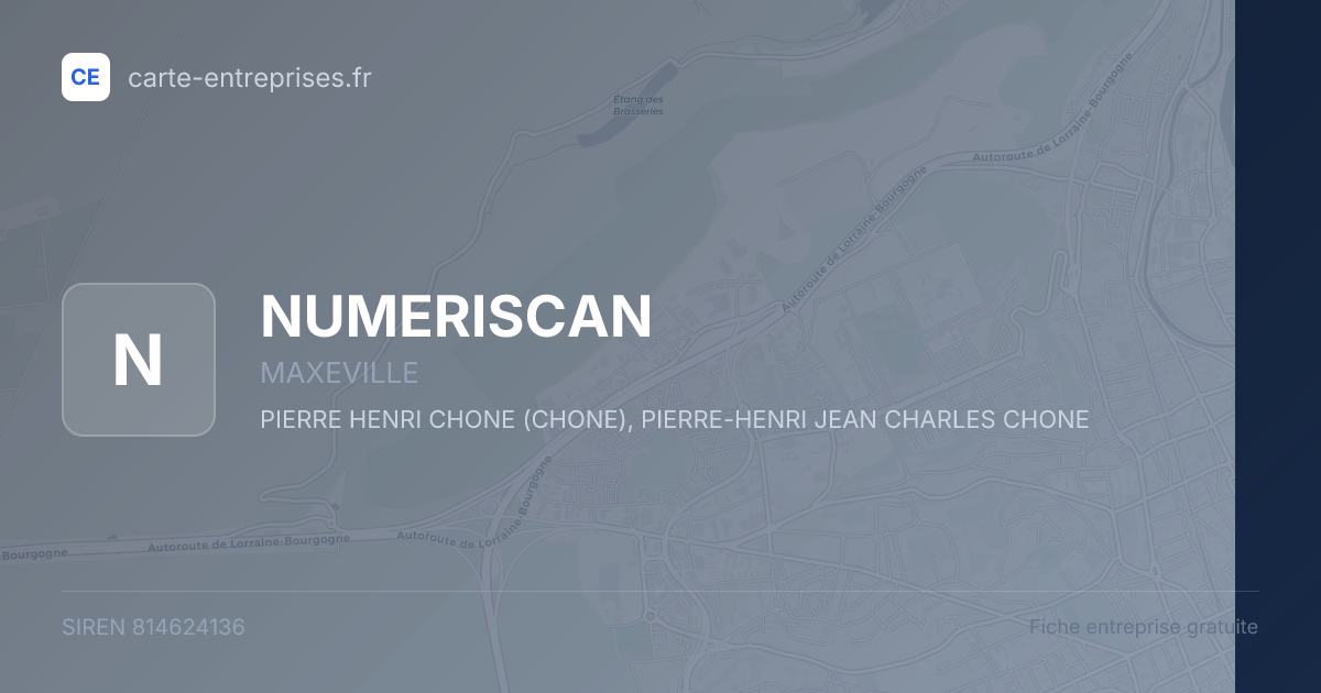 NUMERISCAN — 814624136 — fiche entreprise