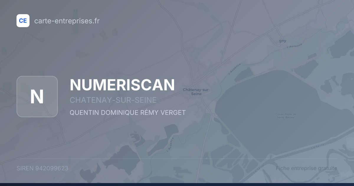 NUMERISCAN — 942099623 — fiche entreprise