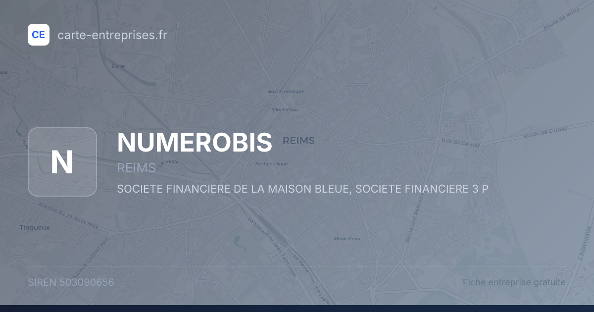 NUMEROBIS — 503090656 — fiche entreprise