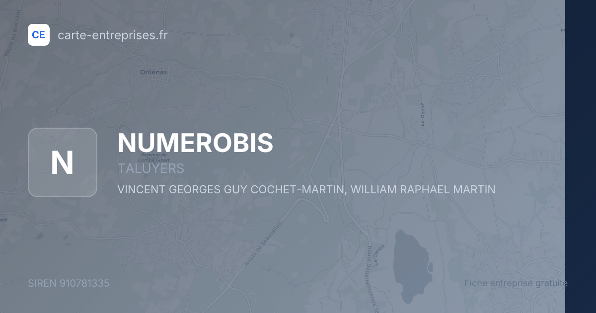 NUMEROBIS — 910781335 — fiche entreprise