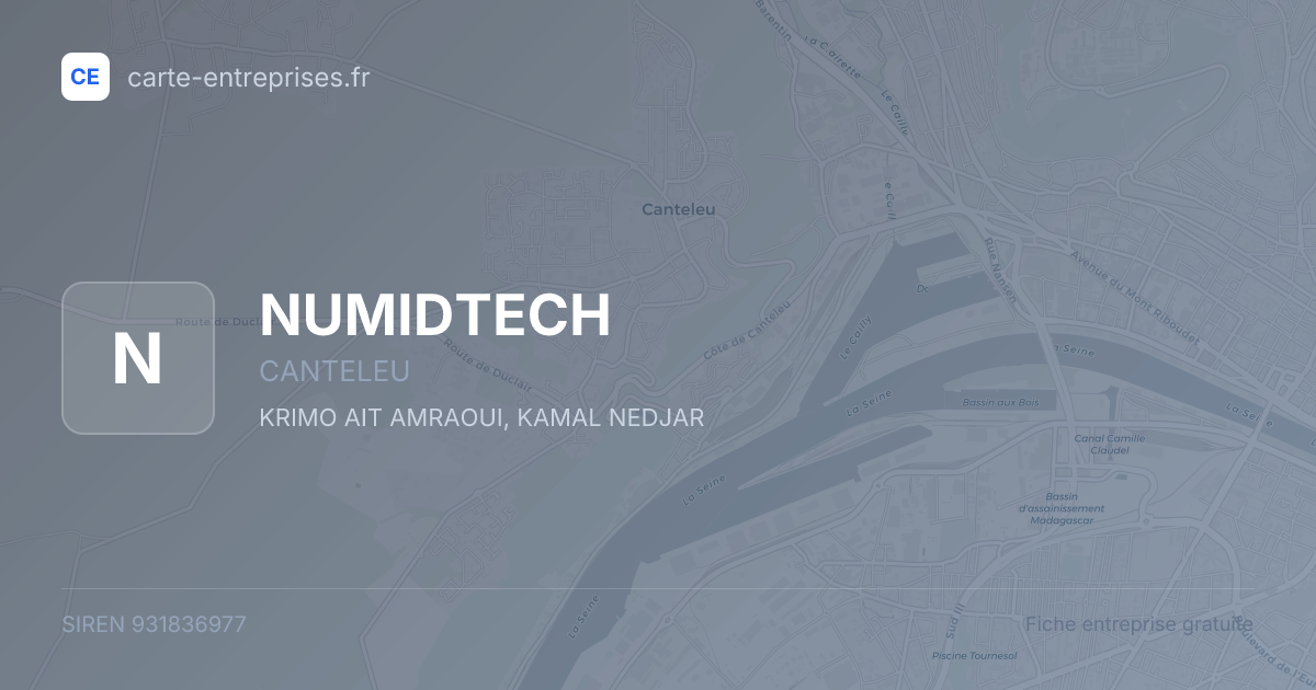 NUMIDTECH — 931836977 — fiche entreprise