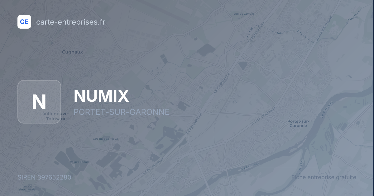 NUMIX — 397652280 — fiche entreprise