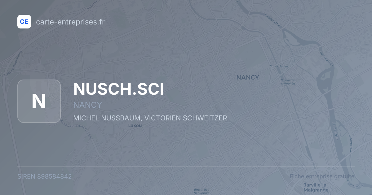 NUSCH.SCI — 898584842 — fiche entreprise