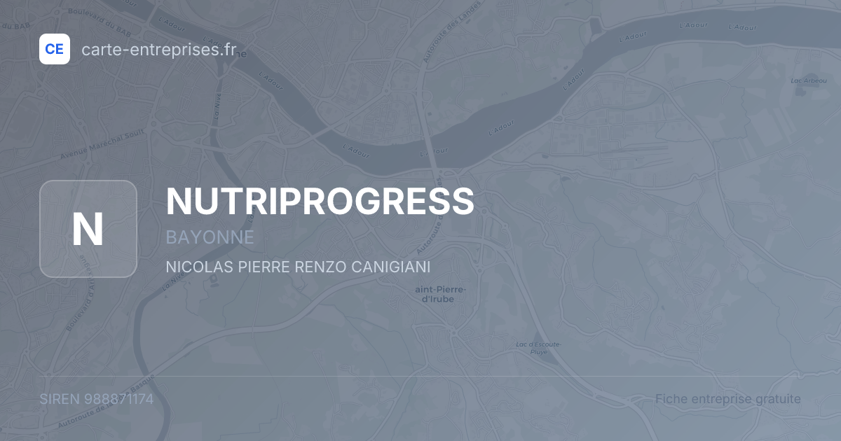 NUTRIPROGRESS — 988871174 — fiche entreprise