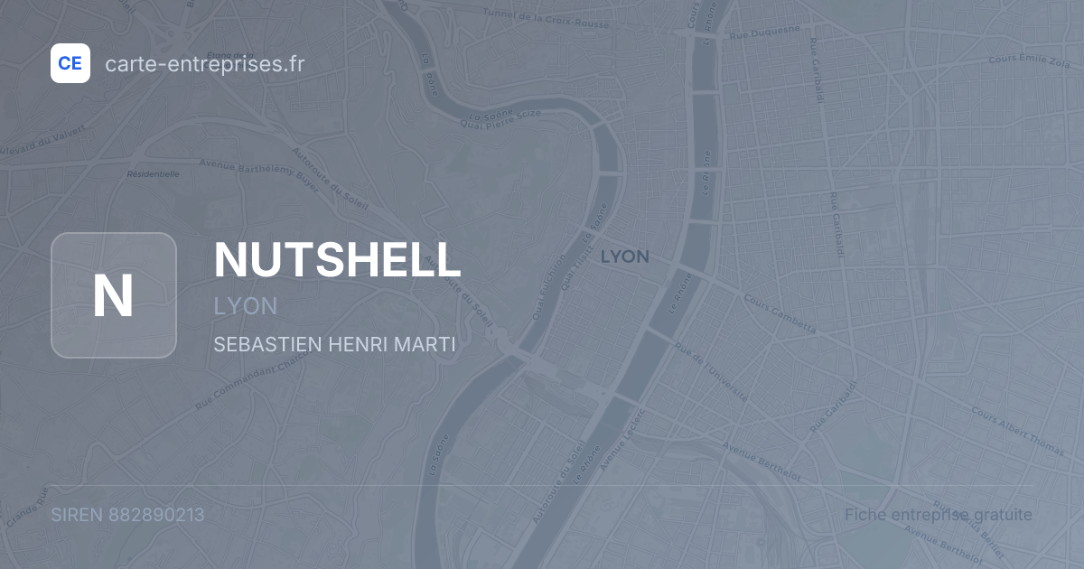 NUTSHELL — 882890213 — fiche entreprise