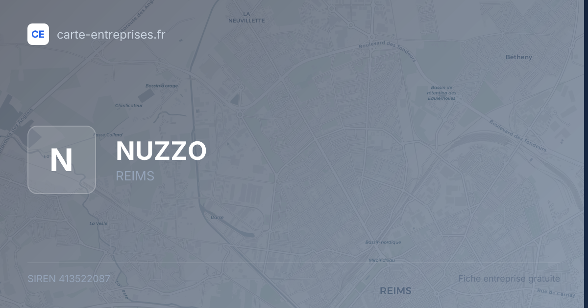 NUZZO — 413522087 — fiche entreprise