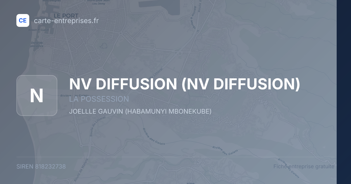 NV DIFFUSION — 818232738 — fiche entreprise