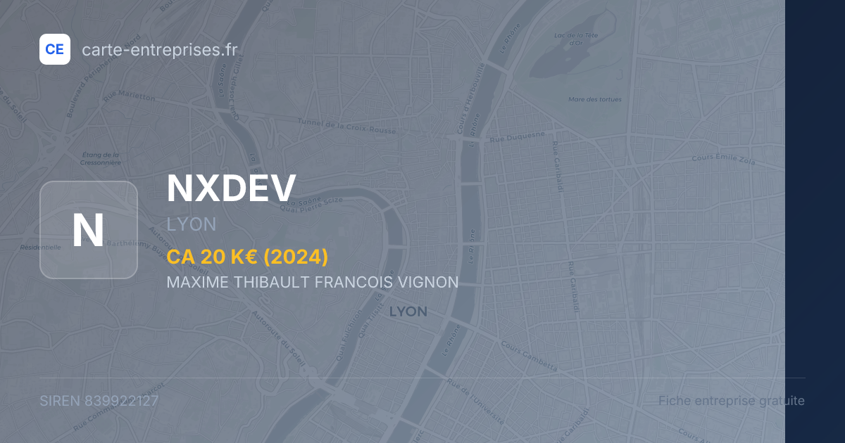 NXDEV — 839922127 — fiche entreprise