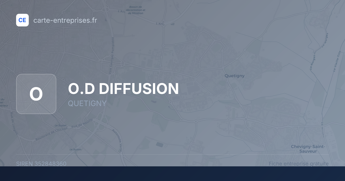 O.D DIFFUSION — 352848360 — fiche entreprise