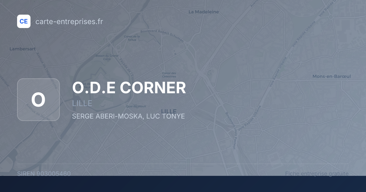 O.D.E CORNER — 903005460 — fiche entreprise