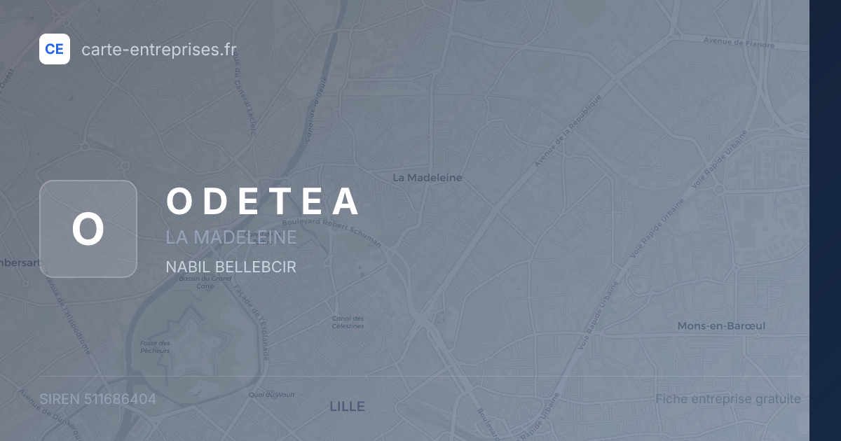 O D E T E A — 511686404 — fiche entreprise