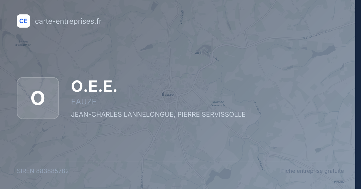 O.E.E. — 883885782 — fiche entreprise