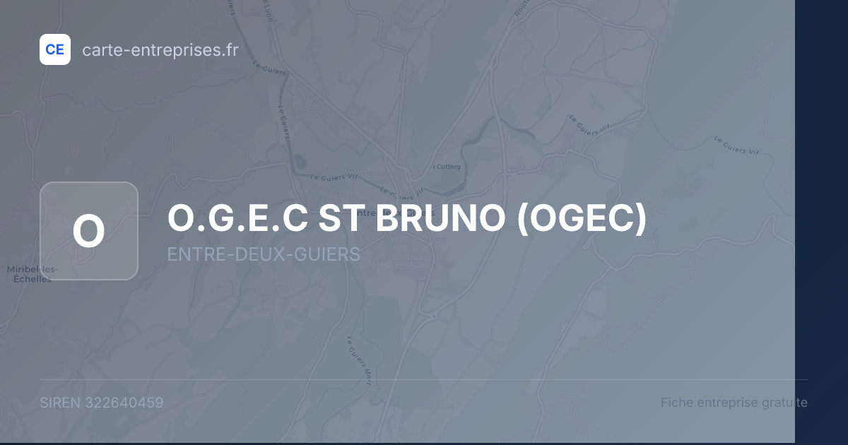 O.G.E.C ST BRUNO (OGEC) — 322640459 — fiche entreprise