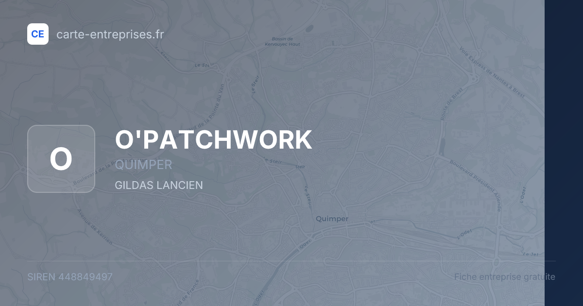 O'PATCHWORK — 448849497 — fiche entreprise