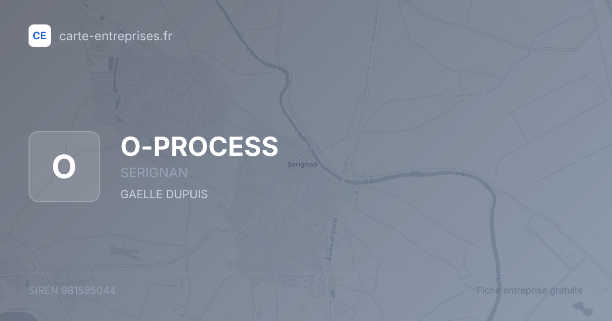 O-PROCESS — 981595044 — fiche entreprise
