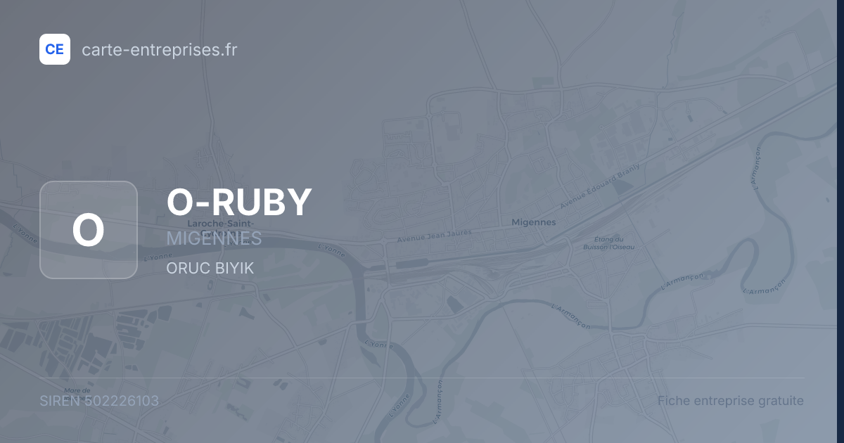 O-RUBY — 502226103 — fiche entreprise