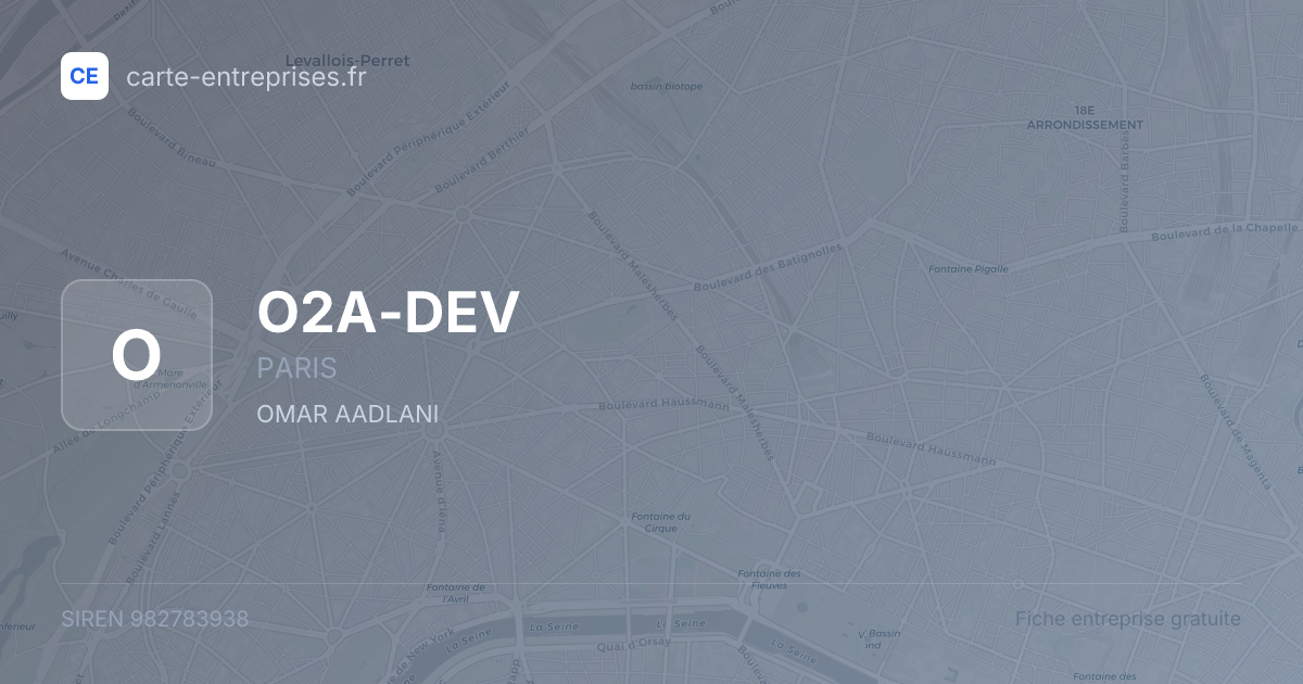 O2A-DEV — 982783938 — fiche entreprise