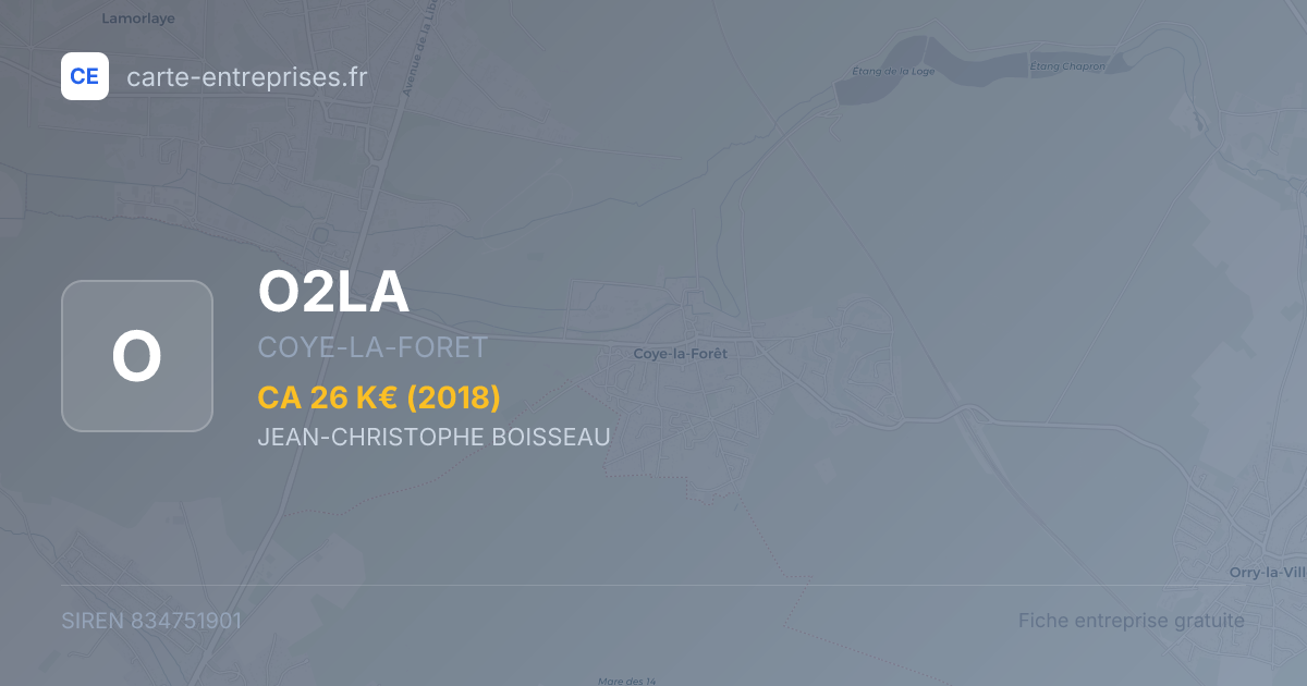O2LA — 834751901 — fiche entreprise