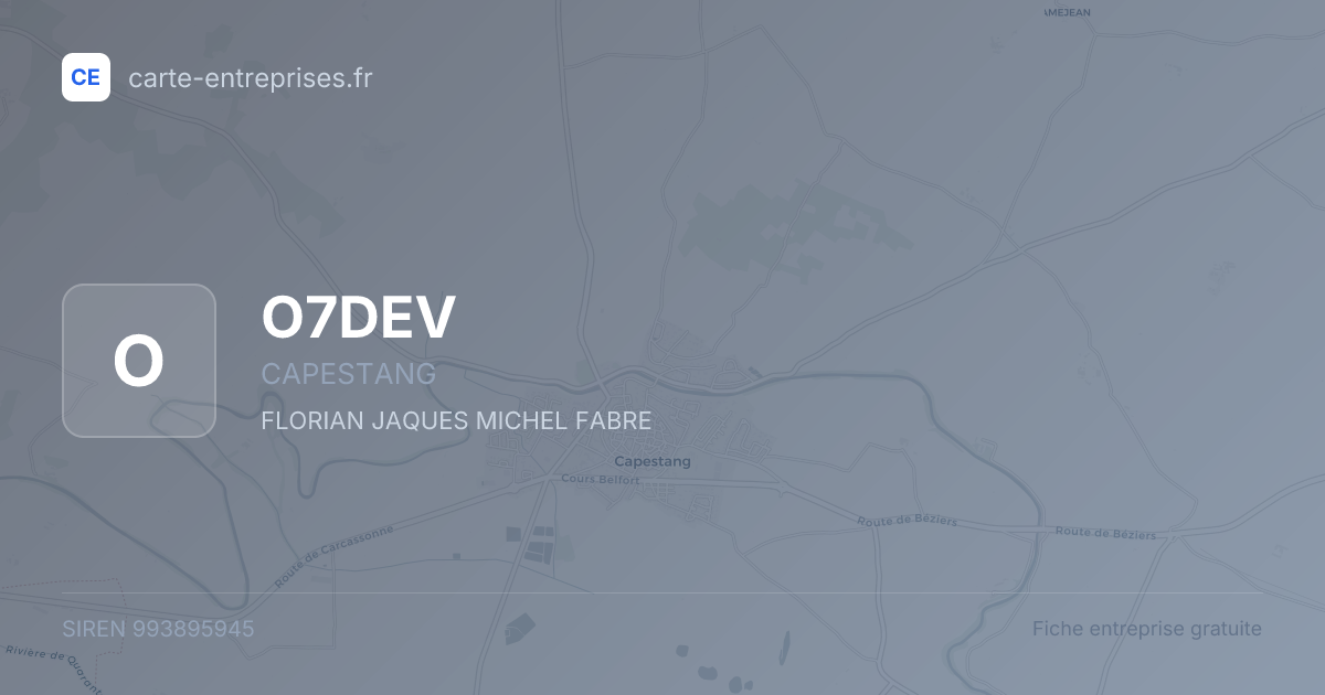 O7DEV — 993895945 — fiche entreprise