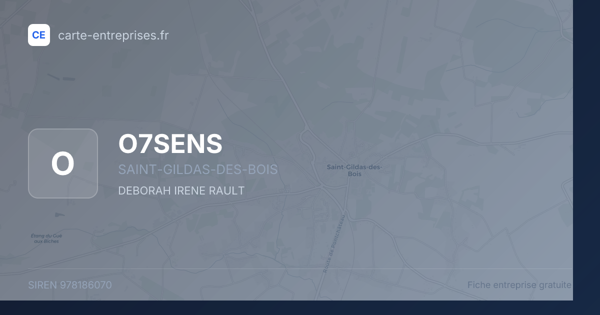 O7SENS — 978186070 — fiche entreprise