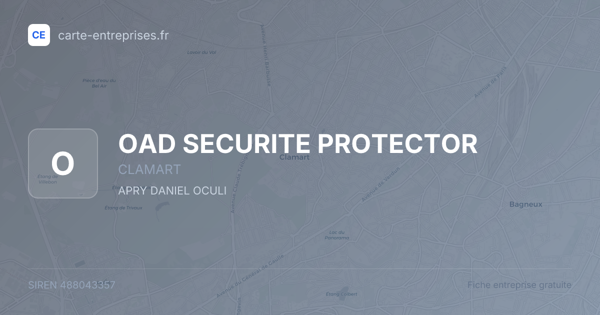 OAD SECURITE PROTECTOR — 488043357 — fiche entreprise