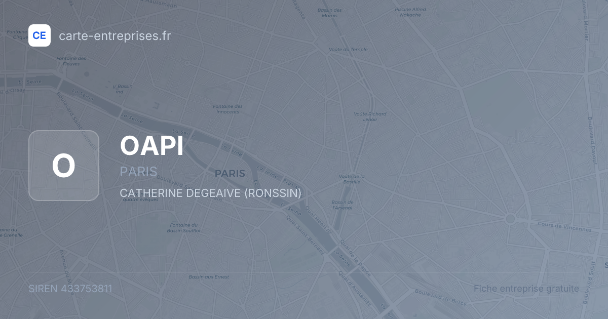 OAPI — 433753811 — fiche entreprise