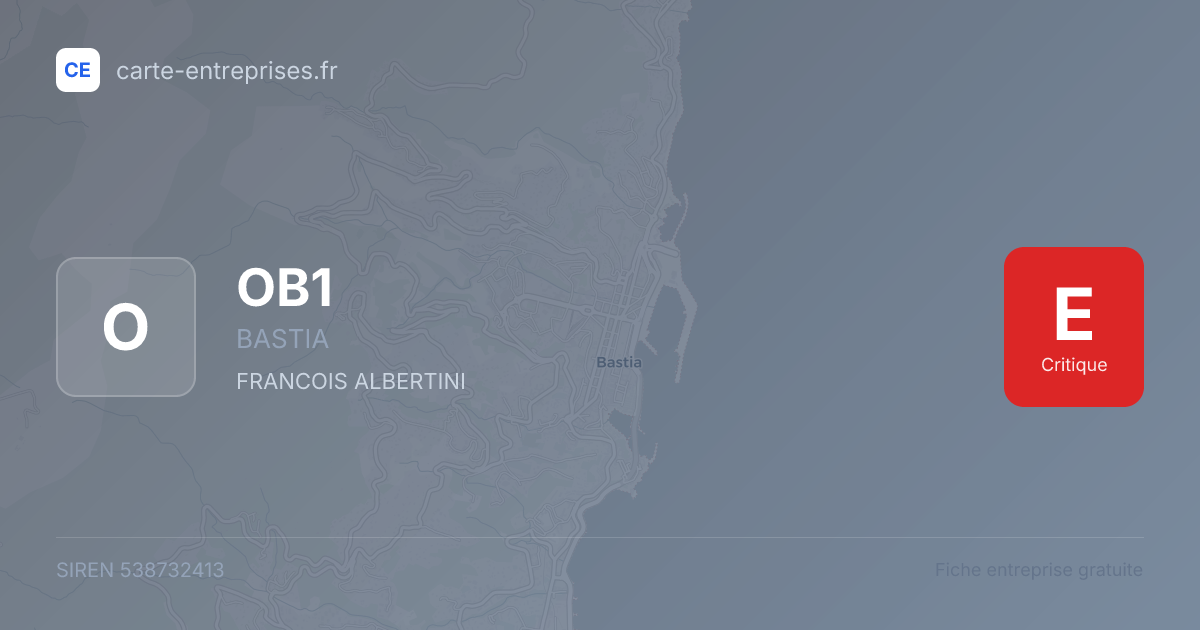 OB1 — 538732413 — fiche entreprise