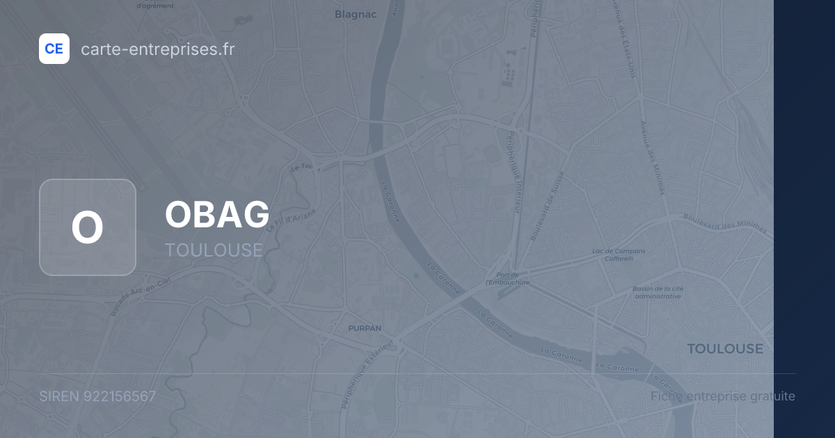 OBAG — 922156567 — fiche entreprise
