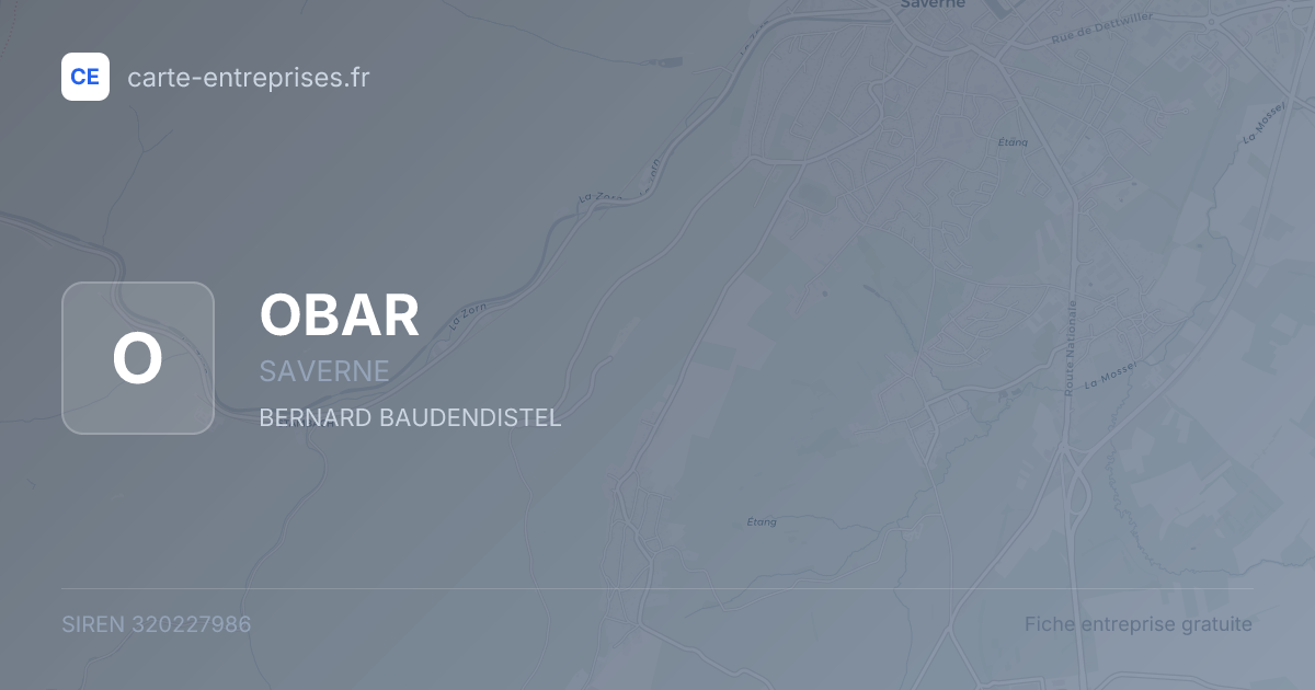 OBAR — 320227986 — fiche entreprise