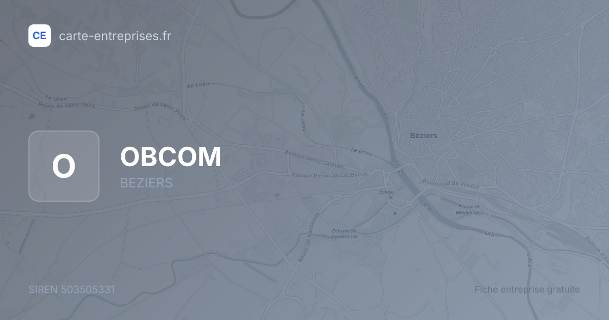 OBCOM — 503505331 — fiche entreprise