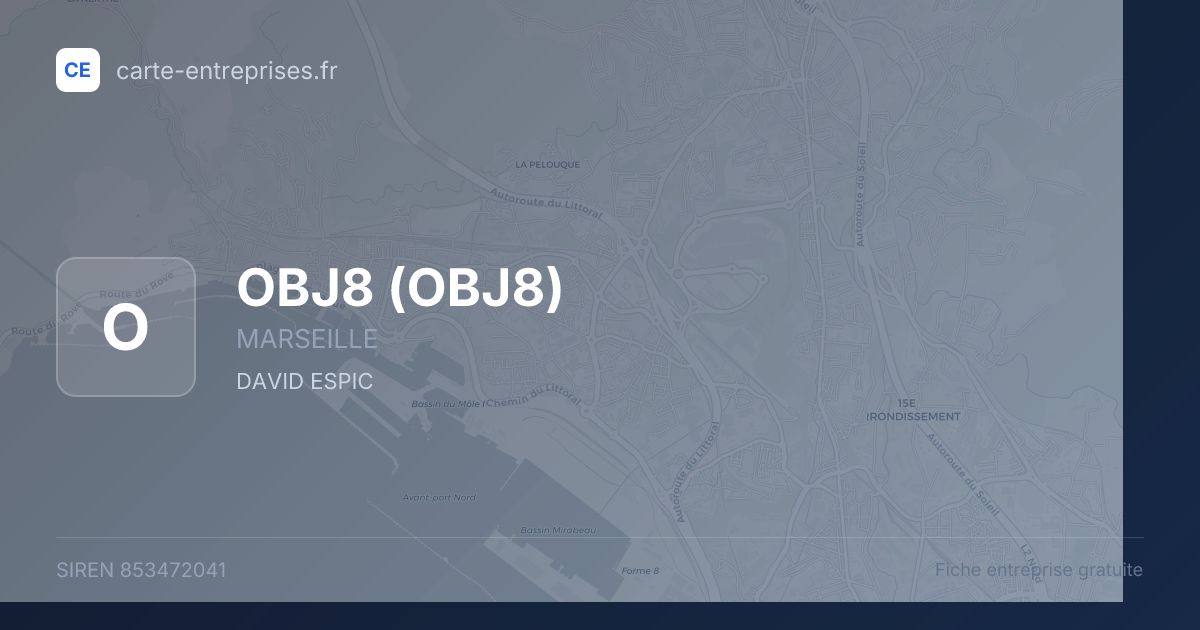 OBJ8 — 853472041 — fiche entreprise