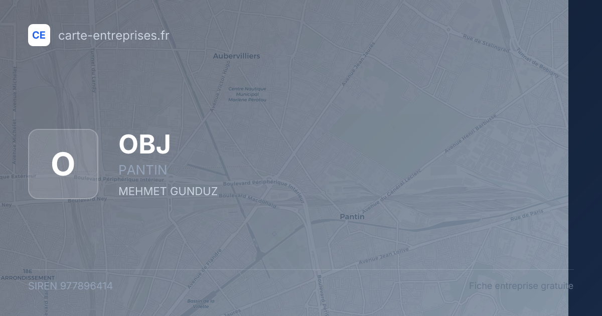 OBJ — 977896414 — fiche entreprise