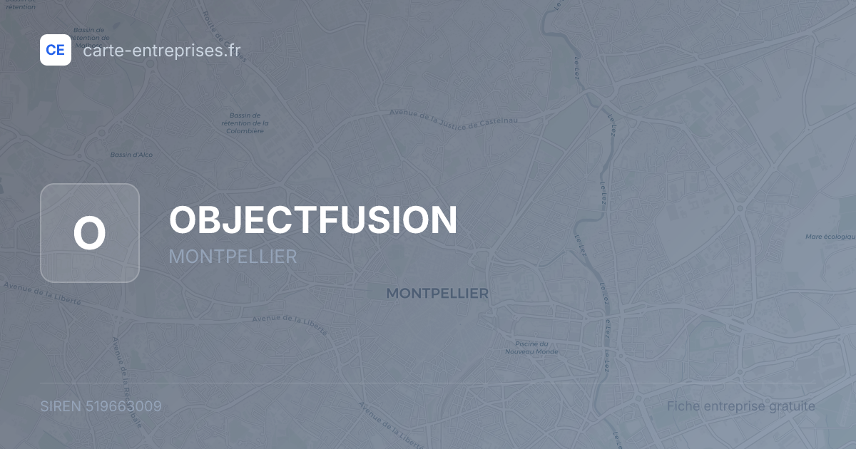 OBJECTFUSION — 519663009 — fiche entreprise