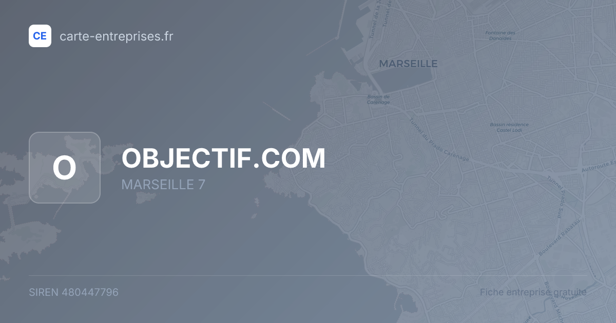 OBJECTIF.COM — 480447796 — fiche entreprise