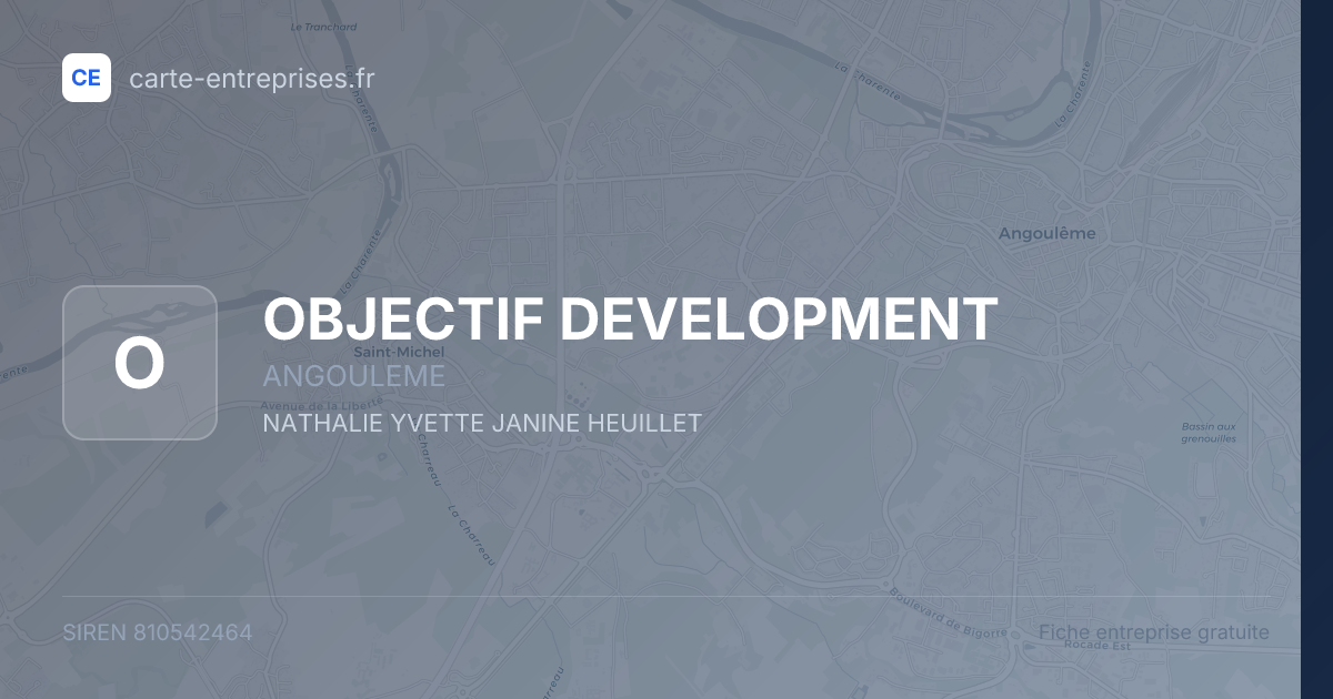 OBJECTIF DEVELOPMENT — 810542464 — fiche entreprise