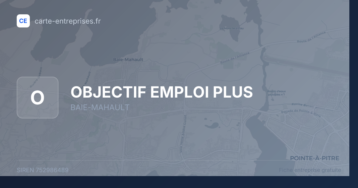 OBJECTIF EMPLOI PLUS — 752986489 — fiche entreprise