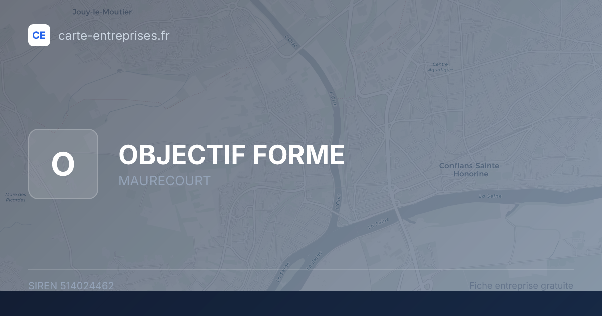 OBJECTIF FORME — 514024462 — fiche entreprise