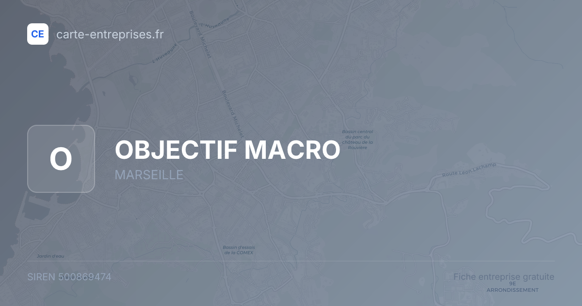 OBJECTIF MACRO — 500869474 — fiche entreprise