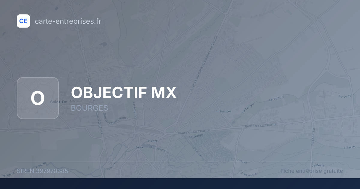 OBJECTIF MX — 397970385 — fiche entreprise