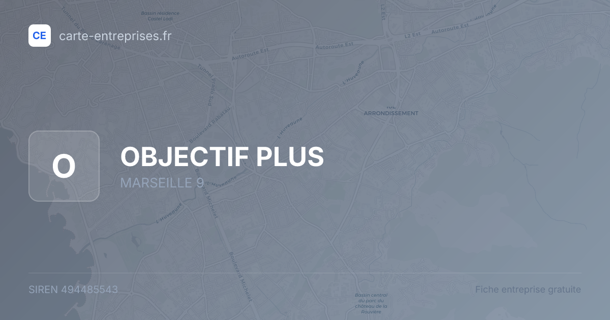 OBJECTIF PLUS — 494485543 — fiche entreprise