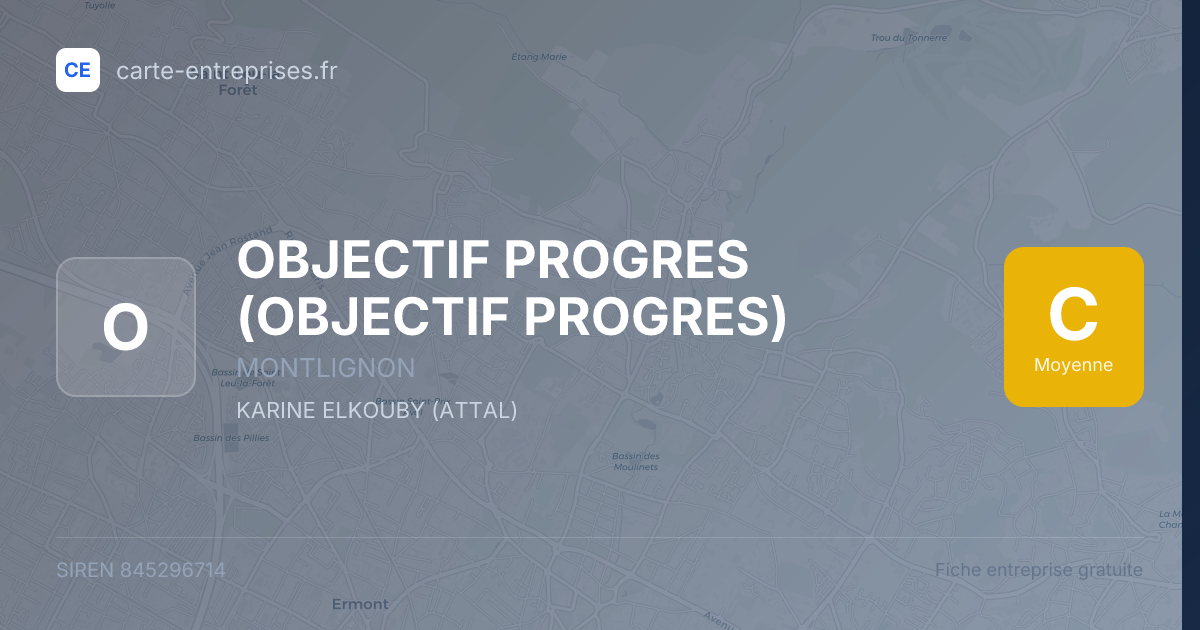 OBJECTIF PROGRES — 845296714 — fiche entreprise