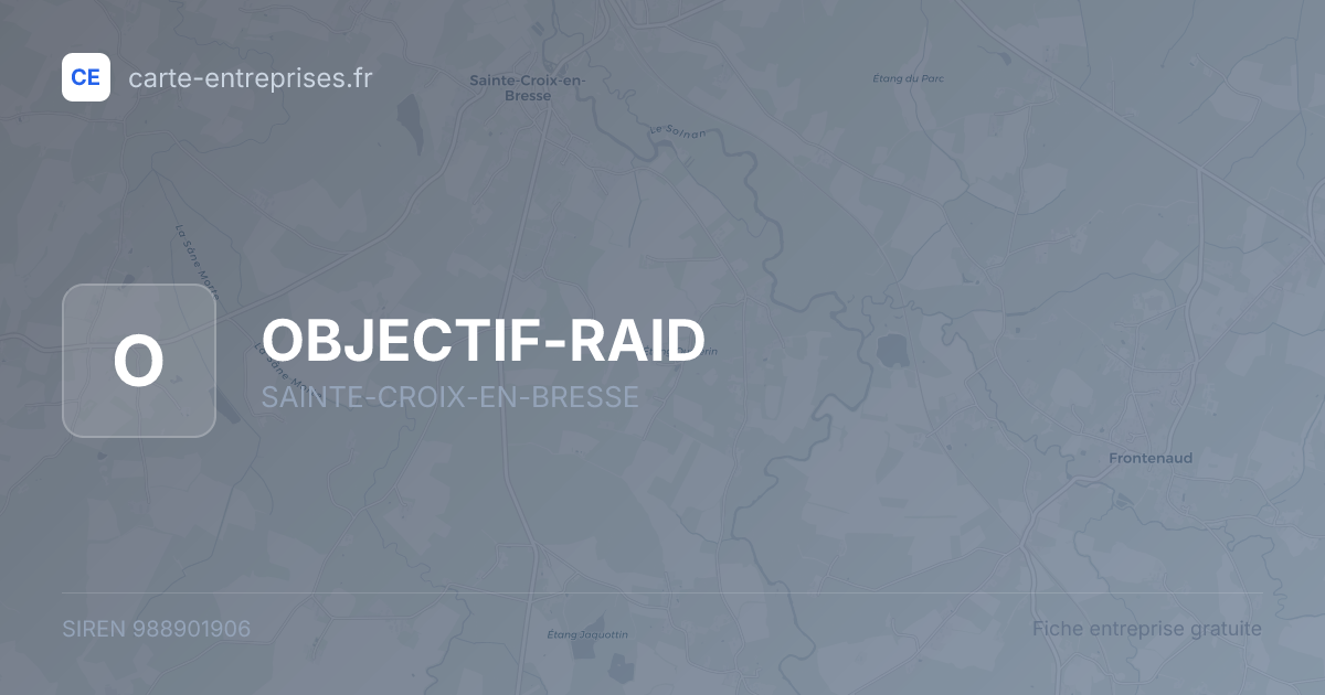 OBJECTIF-RAID — 988901906 — fiche entreprise