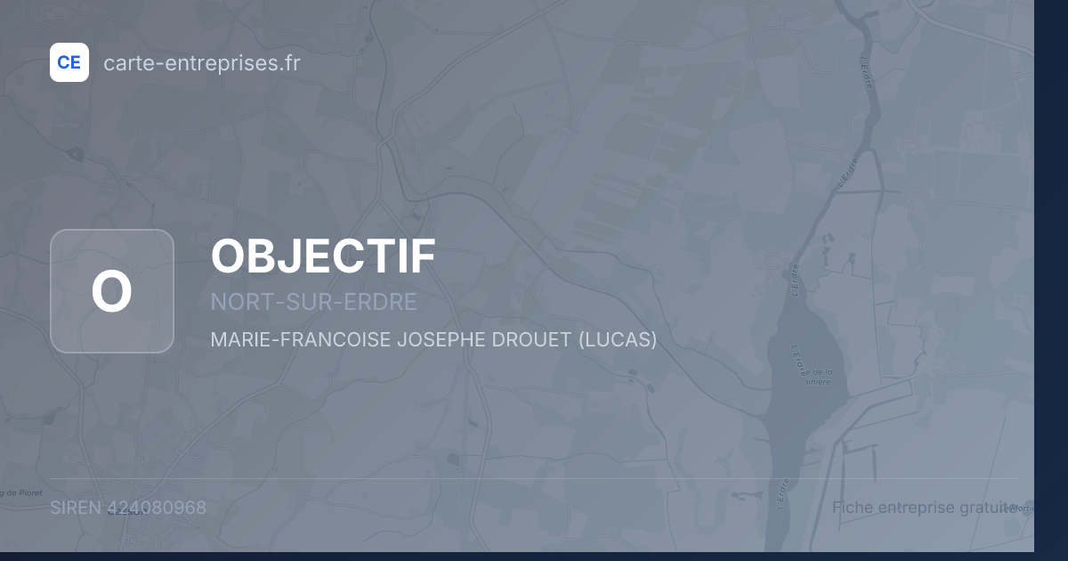 OBJECTIF — 424080968 — fiche entreprise