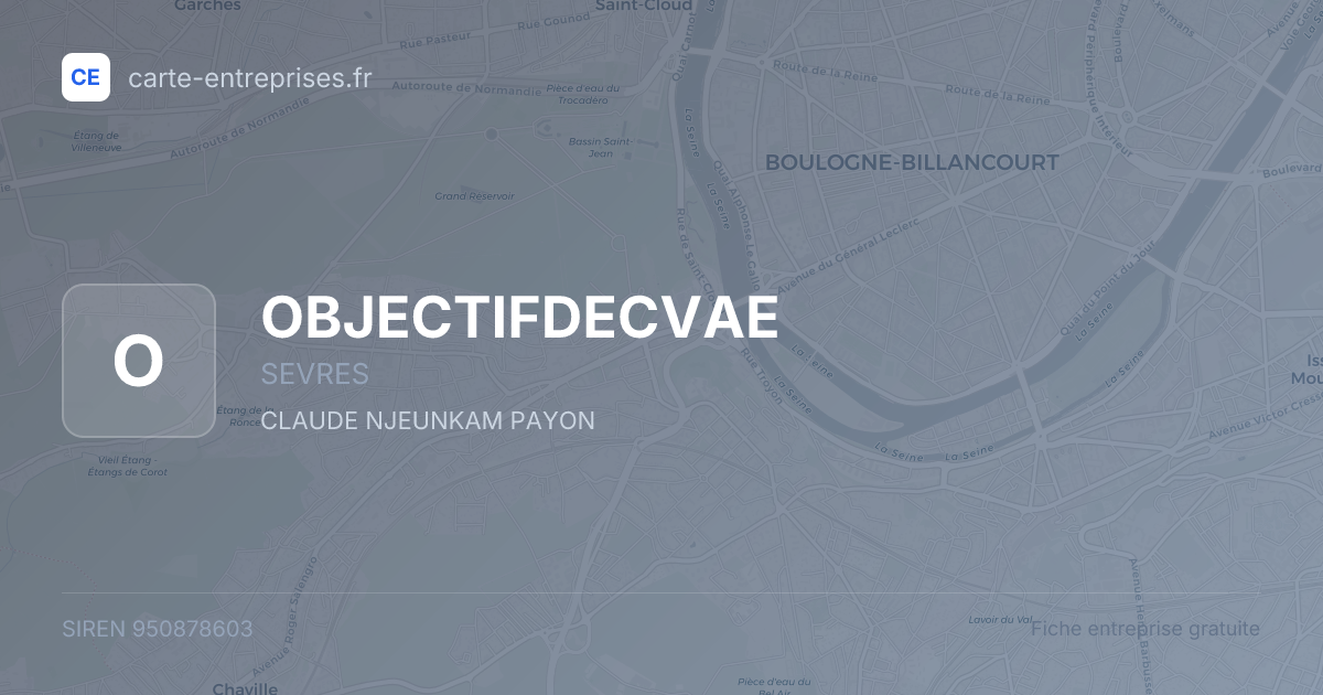 OBJECTIFDECVAE — 950878603 — fiche entreprise