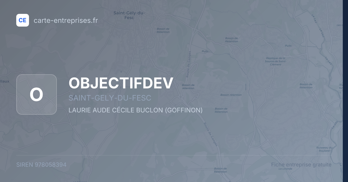 OBJECTIFDEV — 978058394 — fiche entreprise