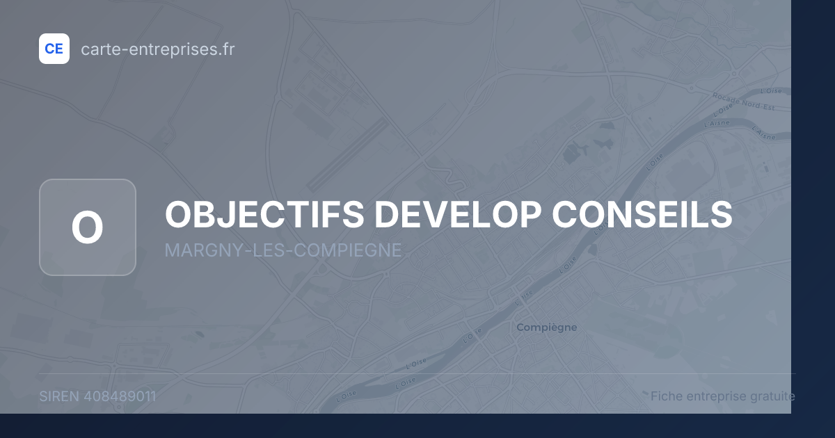 OBJECTIFS DEVELOP CONSEILS — 408489011 — fiche entreprise