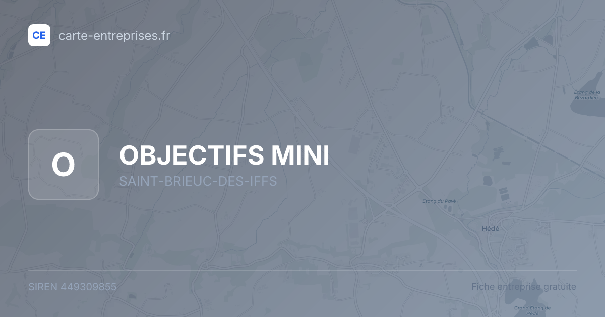 OBJECTIFS MINI — 449309855 — fiche entreprise